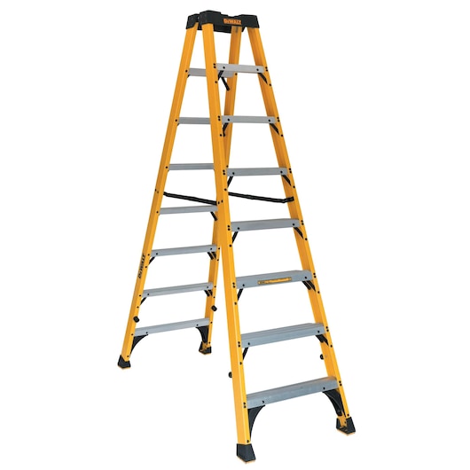 8′ Fiberglass Double-Sided Step Ladder